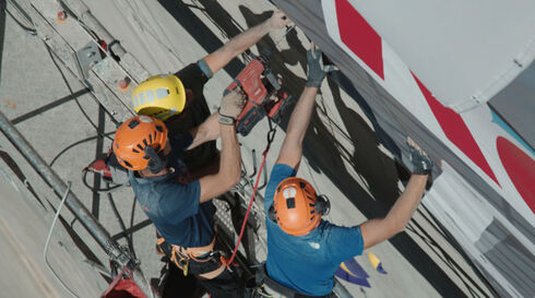 Hilti Nuron tools fix climbing challenge