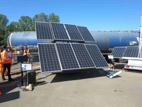 Solar powered sites
